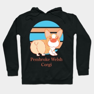 Cute Dogs illustrations - Pembroke Welsh Corgi Hoodie